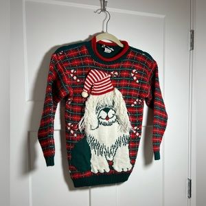 Vintage holiday sweater, kid’s large/XL, women’s XS